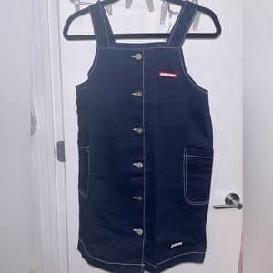 Apartment Dark Denim Pinafore Dress